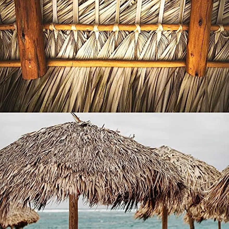 Mexican Straw Roof Thatch Palm Rolls Duck Blind Grass Tiki Huts