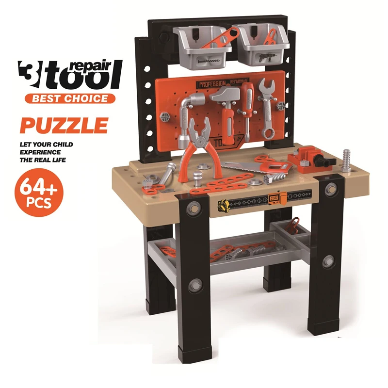 Пластиковый строительный мастерский комплект для ролевых игр, верстак, набор инструментов, игрушка, детский инструмент «сделай сам», игрушки для детей