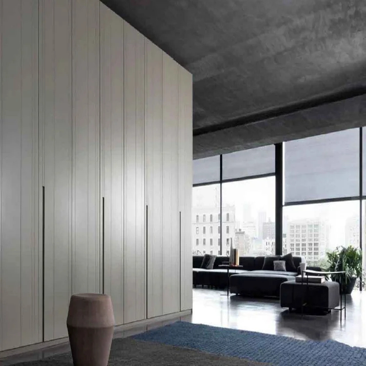 Closet Modern Design Folding Door Simple Wooden Combination Bedroom Wardrobe