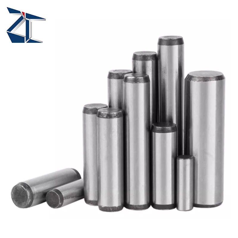 High Rated precision stainless steel hardness stepped threaded knurled dowel pin