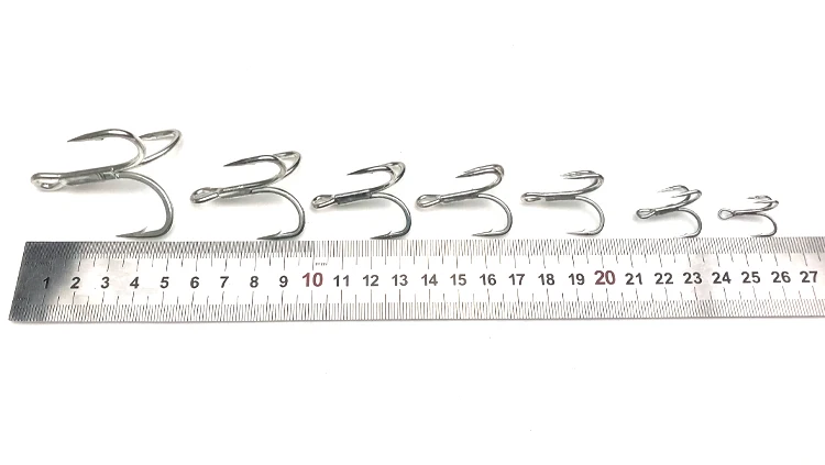 5X Strong Treble Hooks - High Carbon Steel for Sea Fishing 5X Strong Treble Hooks - High Carbon Steel for Sea Fishing