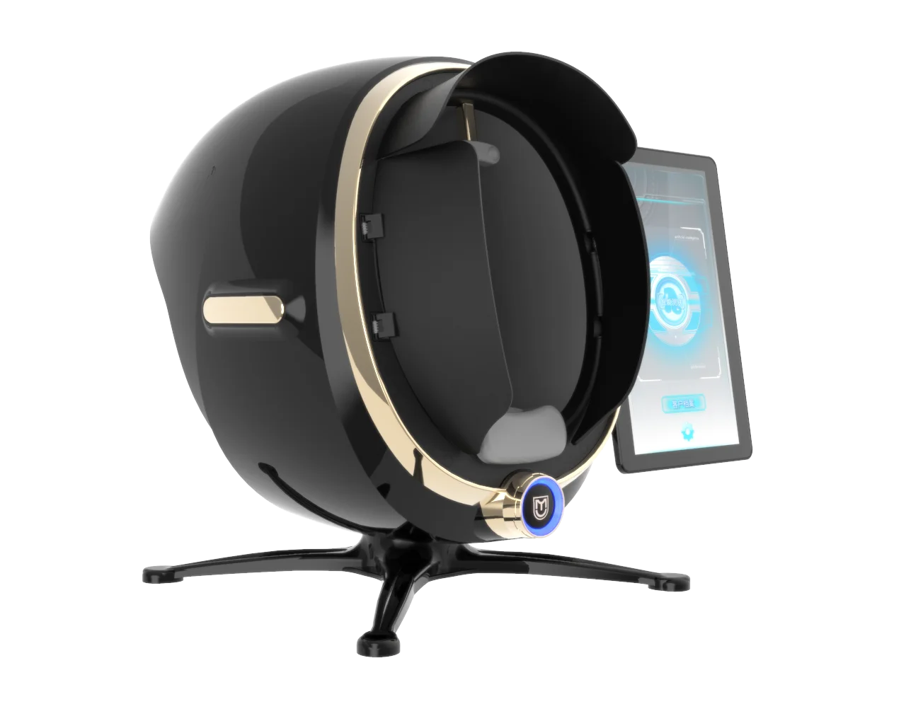 2023 AI Intelligent Image Skin Analyzer 8 Lights Max and Plus High Pixel Skin Age Detector Magic Mirror 3D Instrument