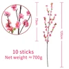 10 pequeñas flores de durazno