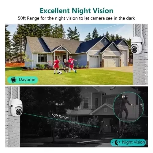 A7 1080P PTZ Cameras 2MP WiFi Camera Home Security wireless Camera Night Vision Motion Detection 2Way Audio 2.4GHZ App VI365