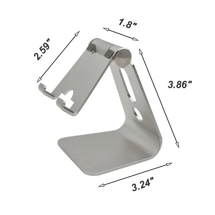 Good Quality Adjustable Desk Mobile Phone Stand Aluminium Alloy Cell Phone Holder