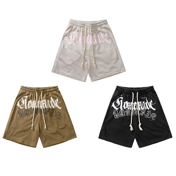 Custom Print Cotton Unisex Men's Vintage Printed Street Wear Shorts For Men Buy Mens Athletic