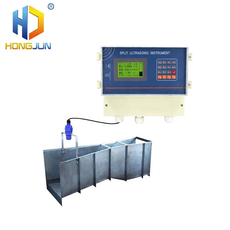 HOP830 RS485 реки сточных вод parshall flume ультразвуковой открытого канала расходомер ультразвуковой расходомер