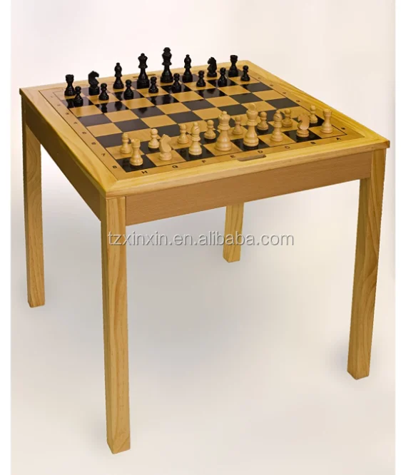 Outdoor Chess Table Marble Non-foldable  Magnetic Wooden Backgammon Chess Table Set Board Antique Acrylic Large Size