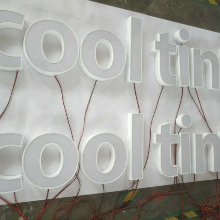 Custom Outdoor Front Lit Backlit Letter Led Business Sign Illuminated ...
