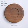 Walnut wood small round coasters
