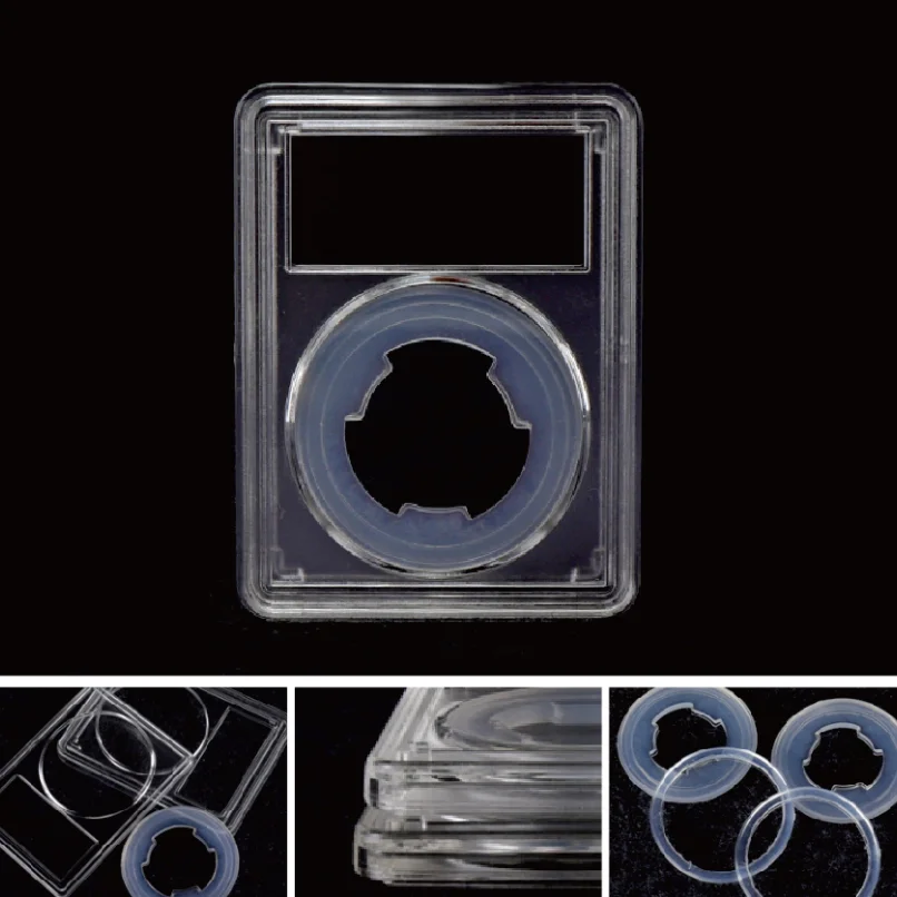 Coin Collection Ultrasonic Welding Graded PCGS Coin Slabs  with Adjust Insert Rubber Size