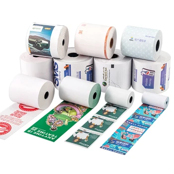 Ticket Paper China Thermal Cash Register Printing Factory 80mm POS Paper Custom Pre-printed Thermal Receipt Paper Roll