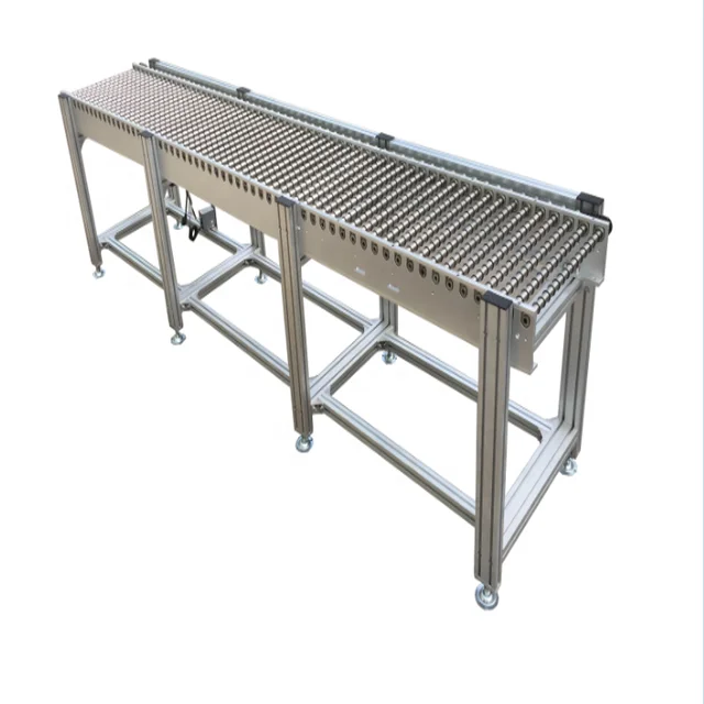 Shanghai muxiang China manufacturer 304 stainless steel electric drive extendable roller conveyor conveying parcel