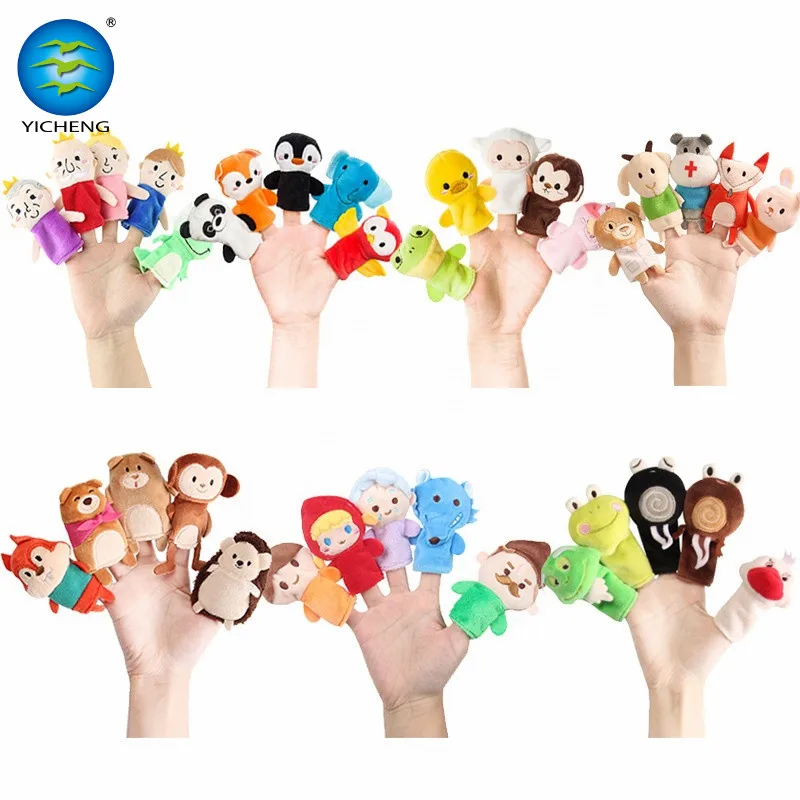 Коллекция 2022 года изготовленные на заказ Семейные игрушки набор кукол палец перчатки 5 шт. куклы Oem динозавр ферма животные