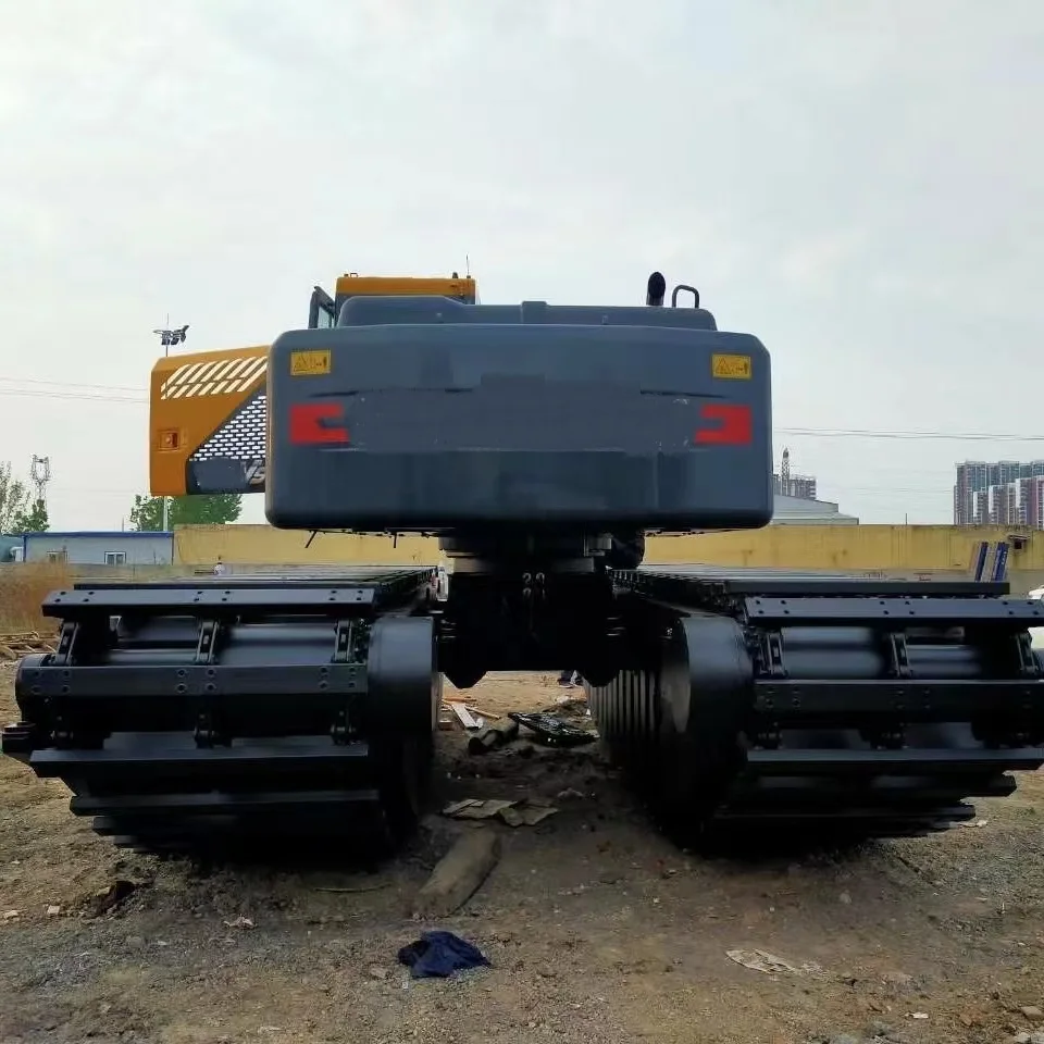 Amphibious Excavator Track Cleats Pontoon Swamp Buggy In Stock Good