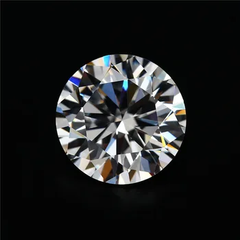 Wuzhou wholesale cheap lab created cz stone with 1.0 1.25 1.5 1.75 round shape gems 7A cubic zirconia gold jewelry