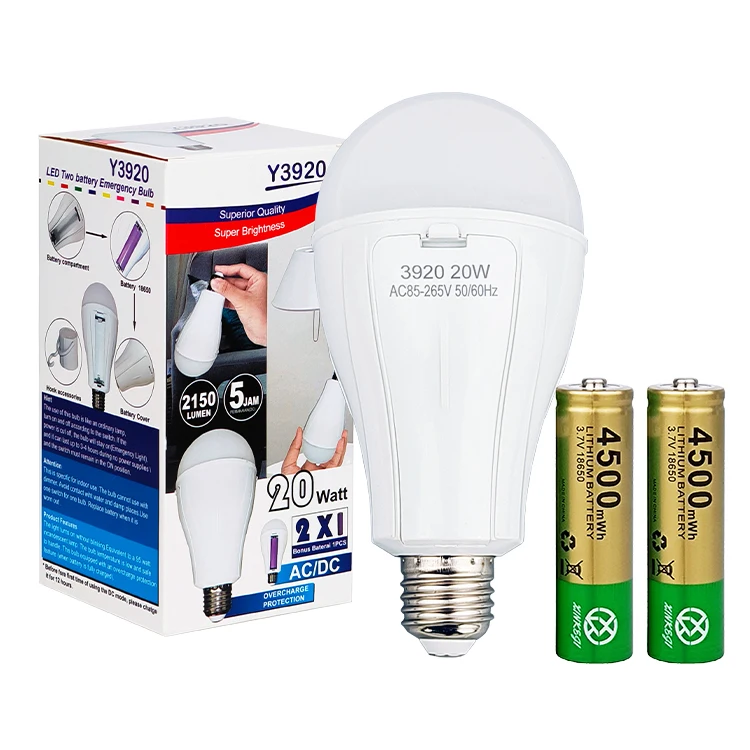 Duale Batteriebetriebene Glühbirne 15w 20w Hochwertige Wiederaufladbare Lampe