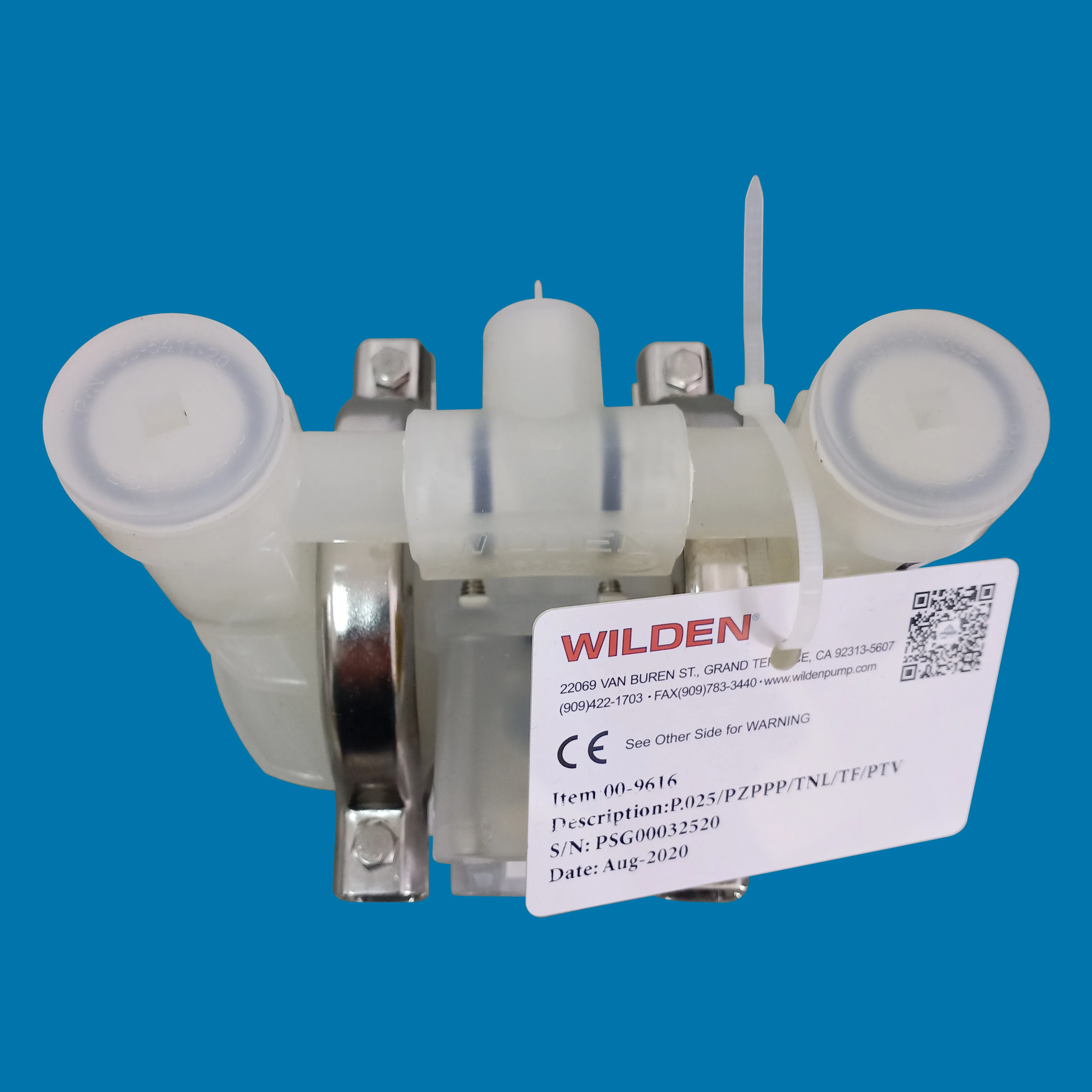 Wilden 1/4 inch plastic water pump P.025/PZPPP/TNL/TF/PTV wilden diaphragm pump with ptfe diaphragm details