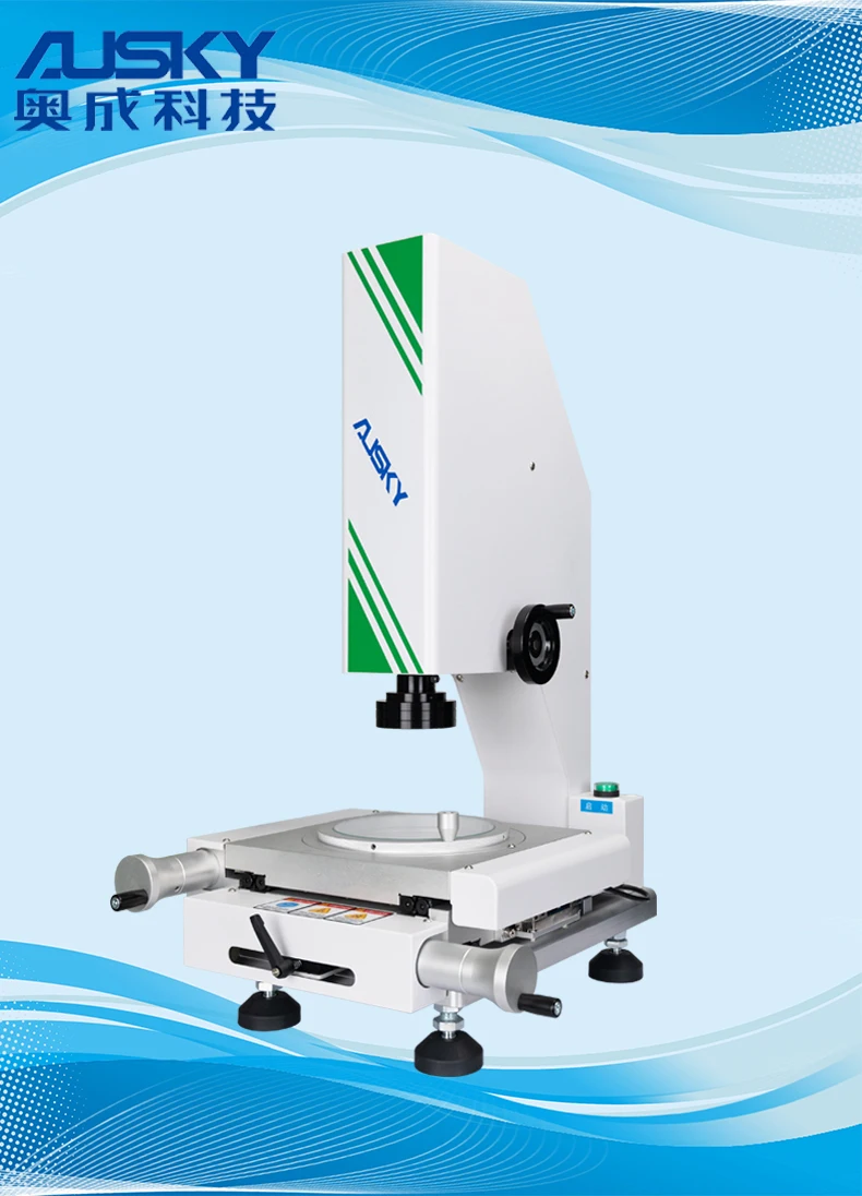Ausky Độ chính xác cao cổng thông tin loại hình ảnh dụng cụ đo lường Video kính hiển vi để đo kích thước