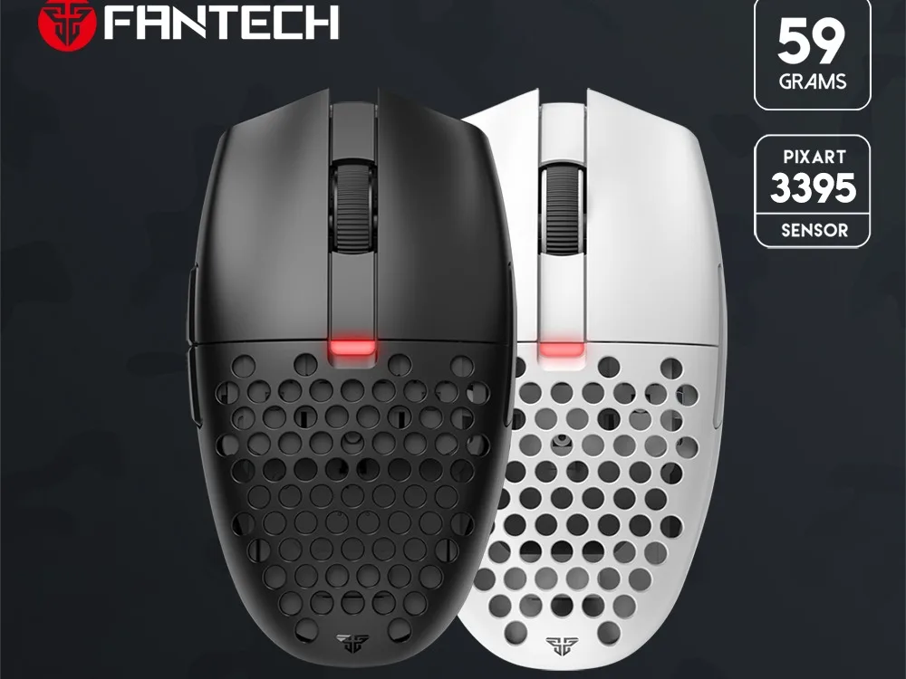 Fantech Xd7 Aria New Dual Mode Wired And Wireless Pixart 3395 Lightweight 59 Grams Macro Gaming