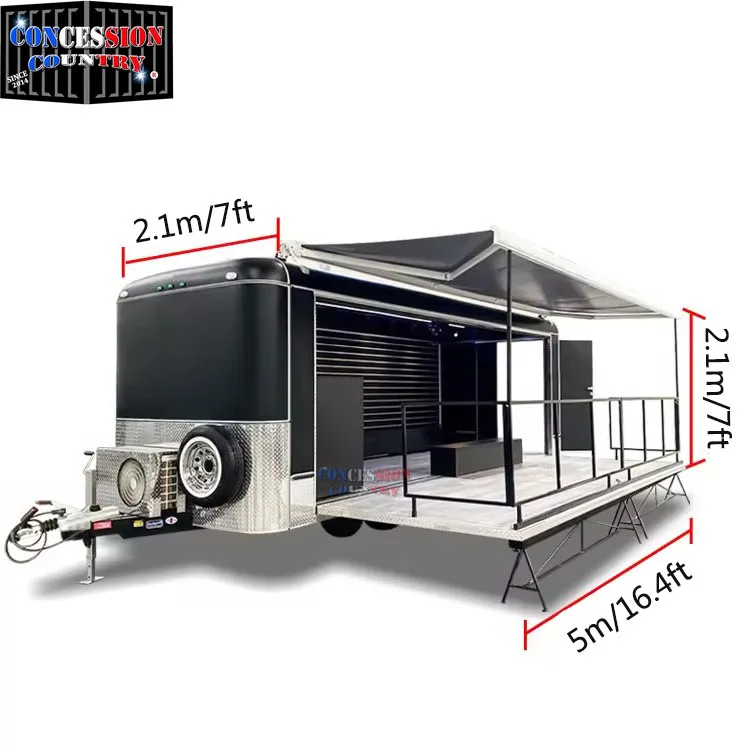 Best Sale Custom Multi-functional Mobile Stages Trailer Exhibition Trailer Clothing Store Beauty Salon Trailer
