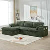 Green + Fabric + 3 Seat + Foam