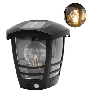 Vertak 4.5m Sensing Distance Solar Induction Wall Lamp with Solar Panel Waterproof IP44 Home Solar Lamp for Garden Courtyard