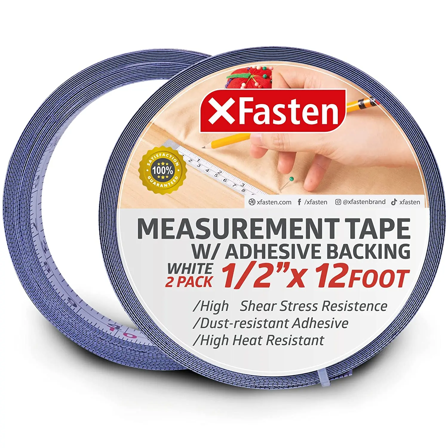 Selfadhesive Measuring Tape Workbench Ruler Adhesive Backed Double