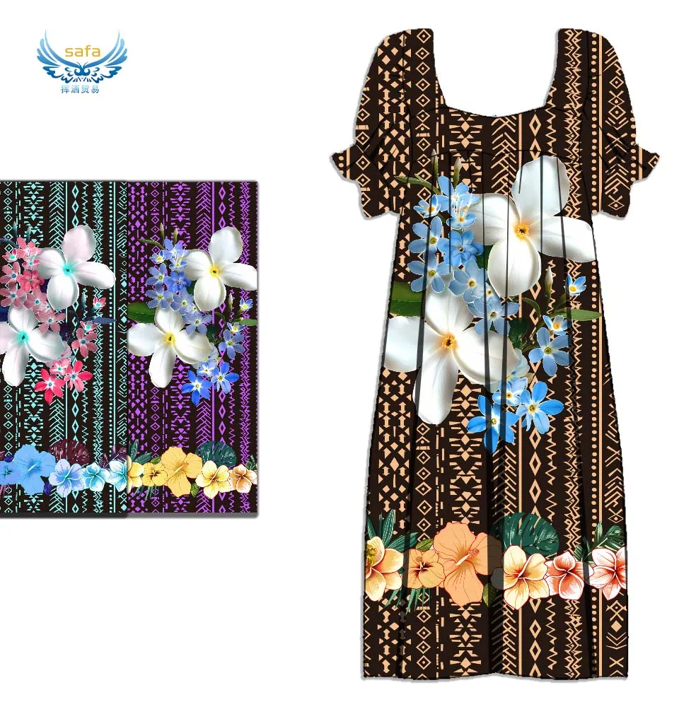 open lace back dress Polyester Organza Printed Fabric main image 1