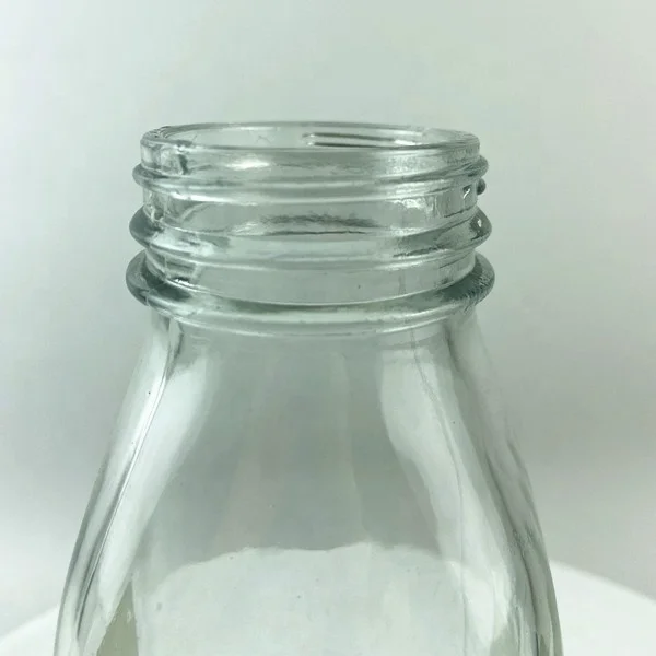 Amercian Metalcraft Glass Milk Bottle, 16 Oz.