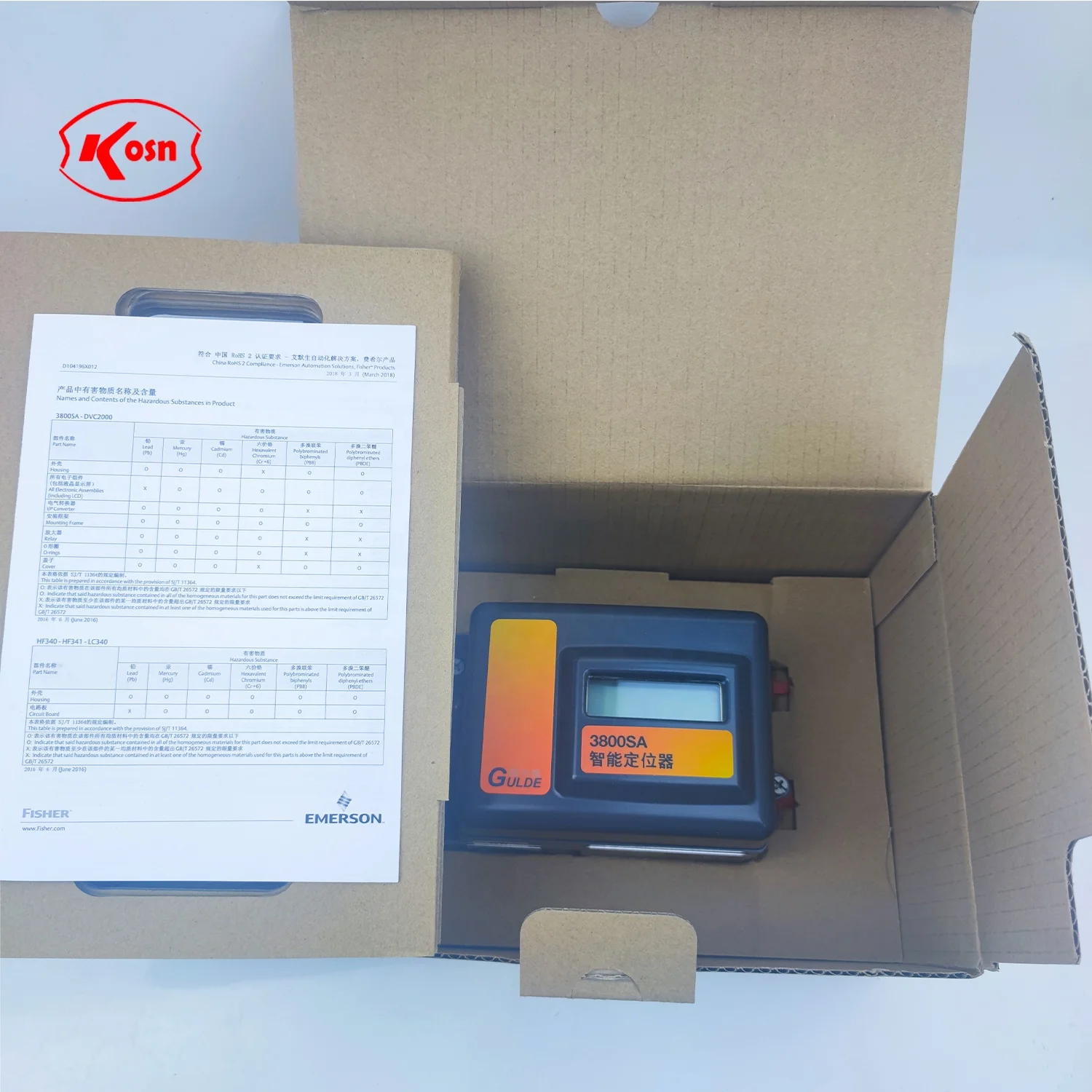 Factory Original Fisher Gulde 3800sa Digital Smart Positioner Valve