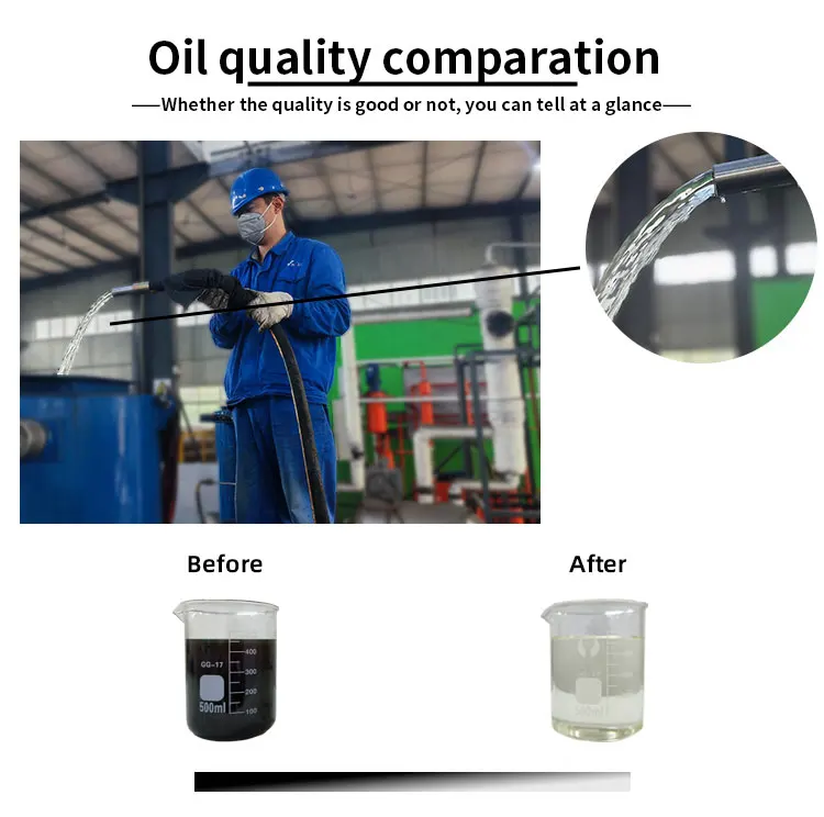 Good Quality Black Lube Oil Diesel Oil Pyrolysis Oil Decoloring Machine