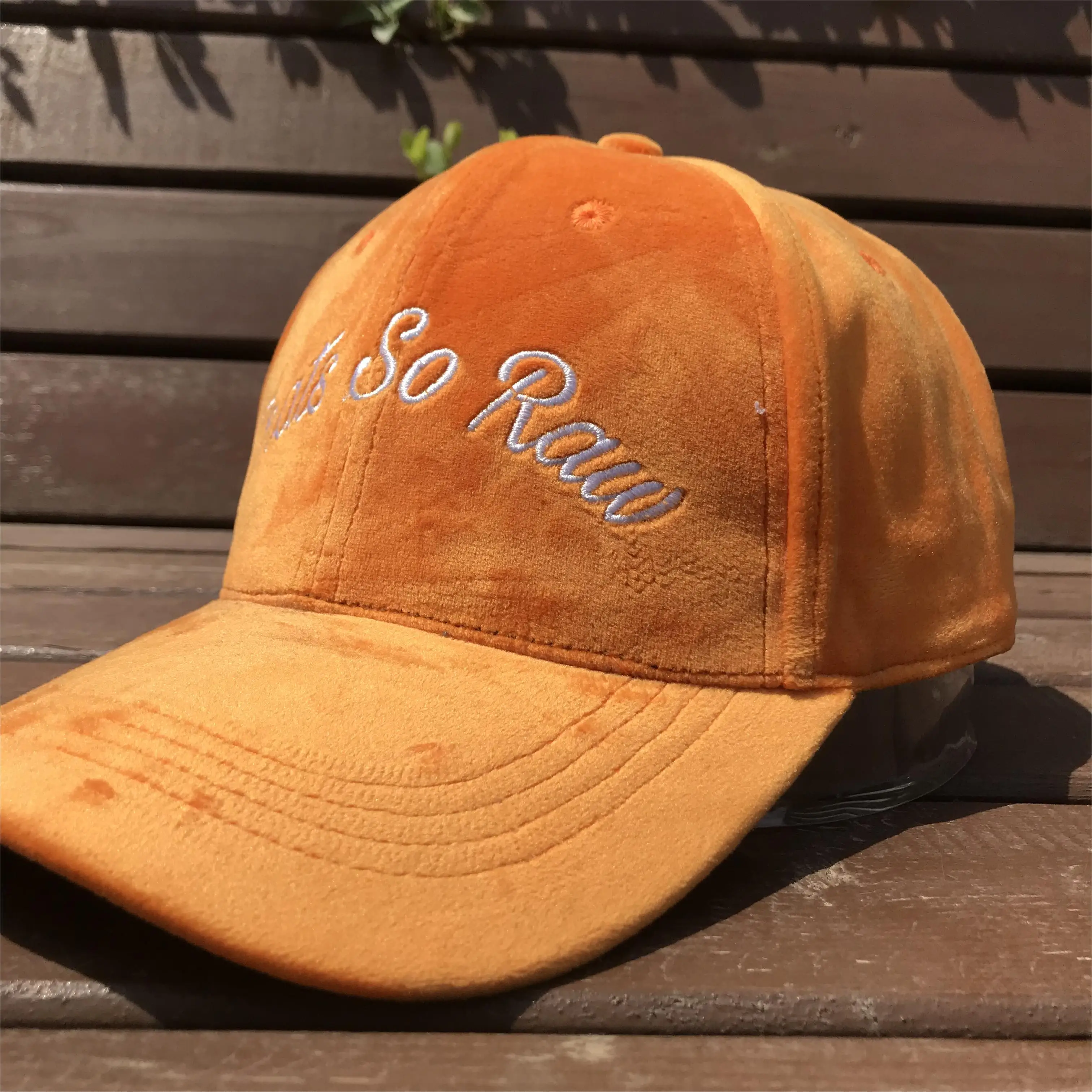 Factory Price Custom Winter Velvet Baseball Caps Hats With Embroidered