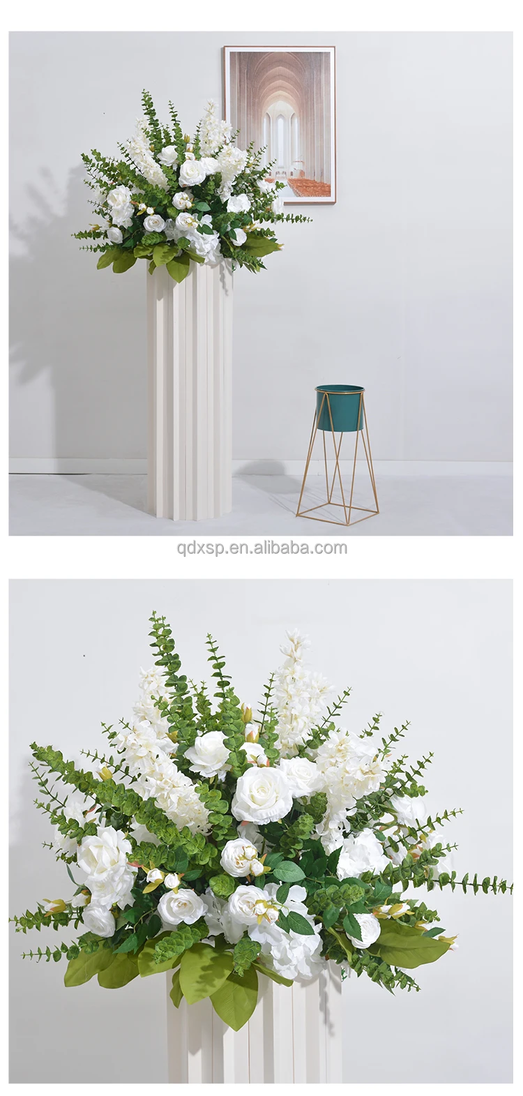 Artificial Table Centerpiece Flower Ball For Wedding Road Lead