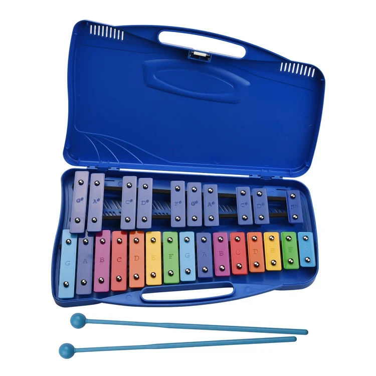 木琴 カラフルな8ノートのGlockenspiel はやし xylophon