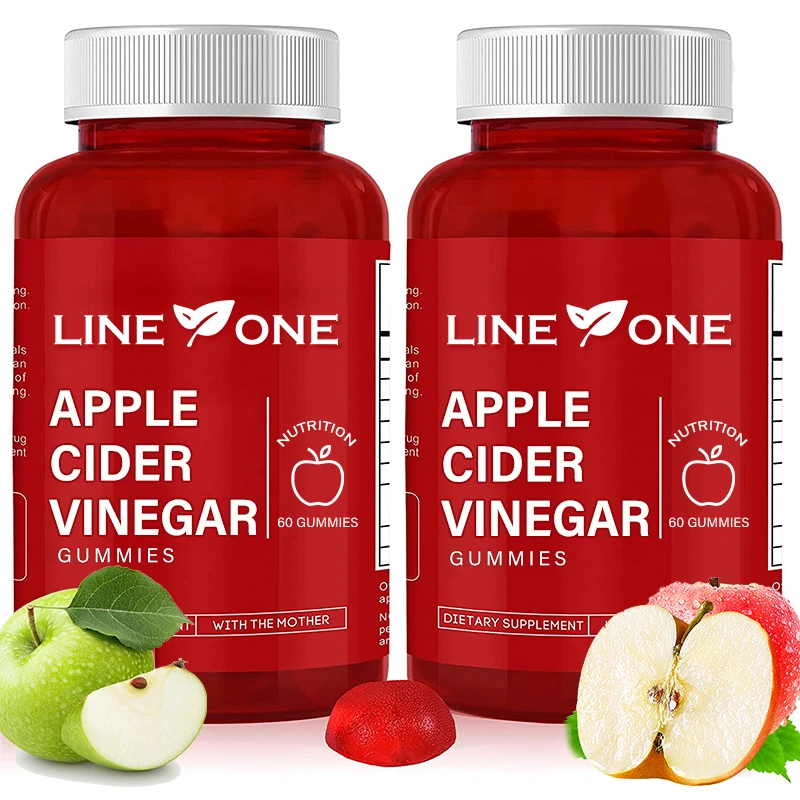 Wholesale Private Label Natural Apple Cider Vinegar Gummies With Vitamins 60 Gummies