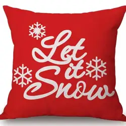 Snowflakes shape christmas pillow soft cushion
