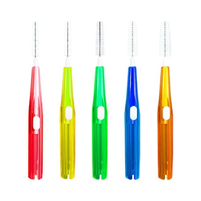 6pcs/pack Interdental Brush Portable Interdental Orthodontics Toothpicks Cleaning Dental Braces Brush ODM Wholesale Dropshipping