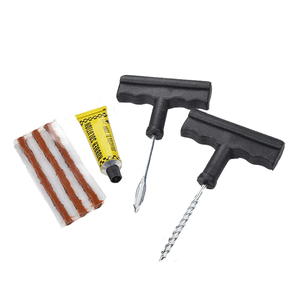 Инструменты для ремонта автомобильных шин бескамерные шины набор проколов игольчатый патч полезные