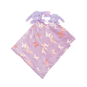 Personalized Warm Luminous Hoodie Soft Rabbit Fleece Kids' Bedding Glow in the Dark Blanket