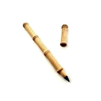 Hot Selling Wooden Bamboo Shape Infinite Pencil Environment Friendly Eternal Pencil Infinity Pencil Unlimited Writing