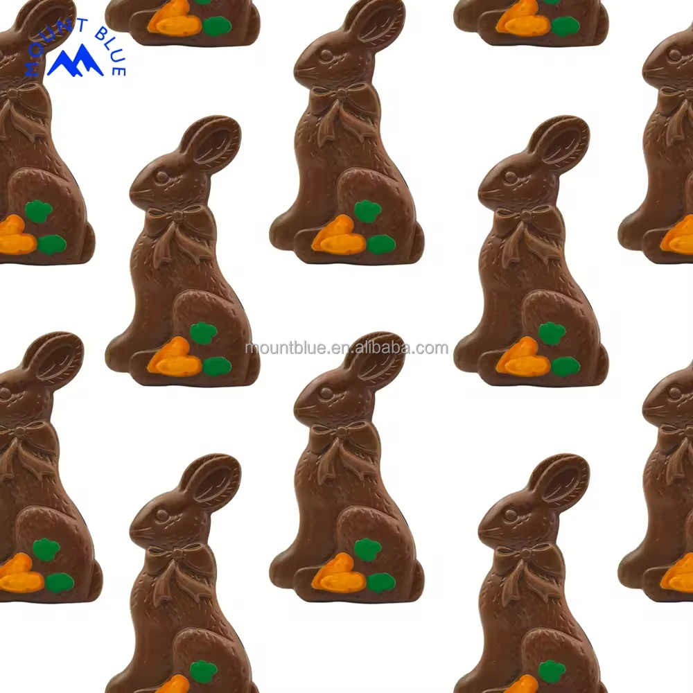 Best Price Chocolate Bunny Solid Chocolate Candy Flavored Chocolat Custom Packaging Dainty Chocolate for Afternoon Tea