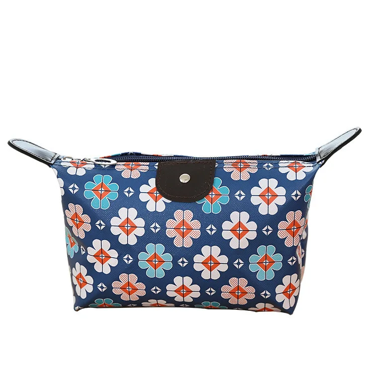 Wholesale Larger Capacity Nylon Fabric Cosmetic Bag Gift Zipper Makeup