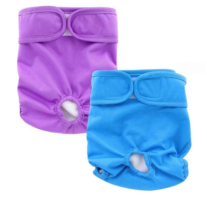 Washable Reusable Female Dog Diapers for Leak-Proof Wrap Sanitary Girls Dog Panties Pets Cloth Diaper factory