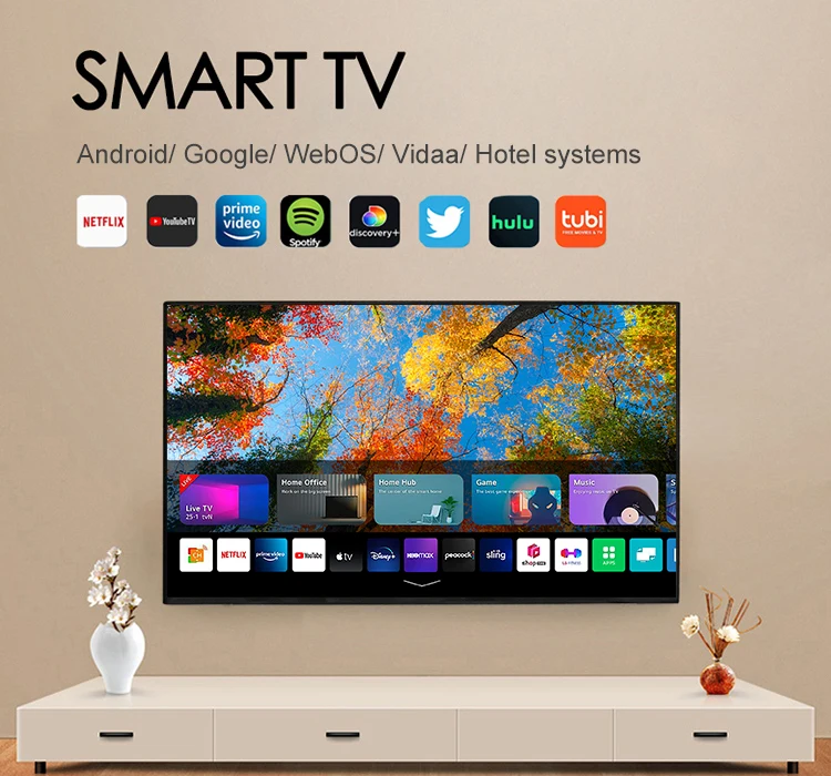 Flat Screen Smart Led Television Cheap 32 Inch Hd 1080p Lcd Tv Hotel Tv