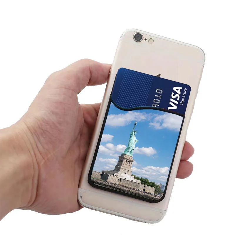 Personalized Pattern Printed Credit Card Cover Sublimation Blank Phone Card Holder
