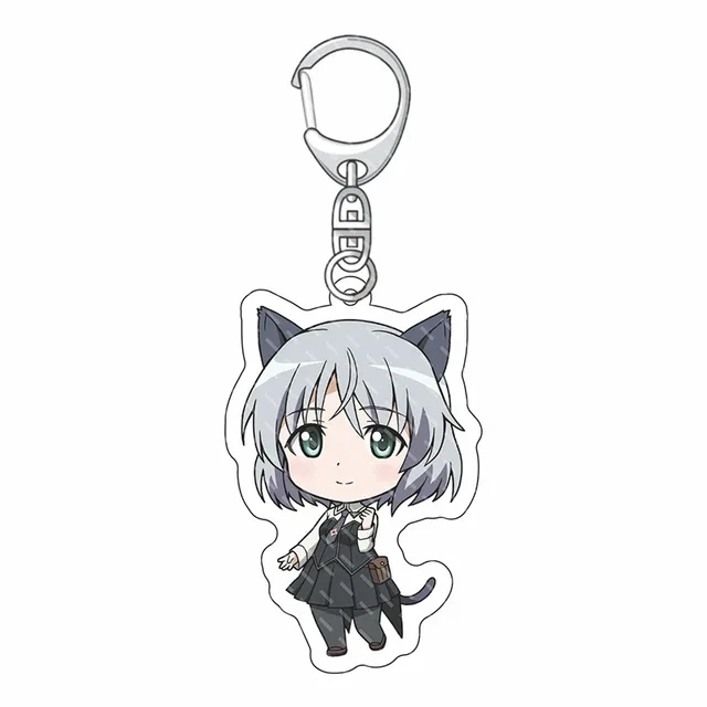 キーホルダー・アクリルキーホルダー STRIKE WITCHES RubberKeyAccessory set Strike Witches Keychain - Fashionable Anime Model Figure