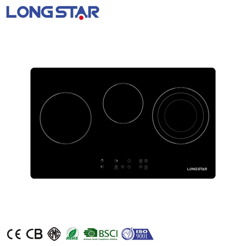 Custom 3 Burner Induction Cooker Induction Hob With 3 Cooking Zones Stoves