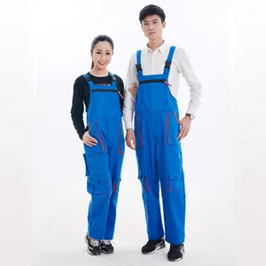 Polyester Cotton Best Unisex Safety Wear Resistant Breathable Work Coveralls for Work with Multi Pockets