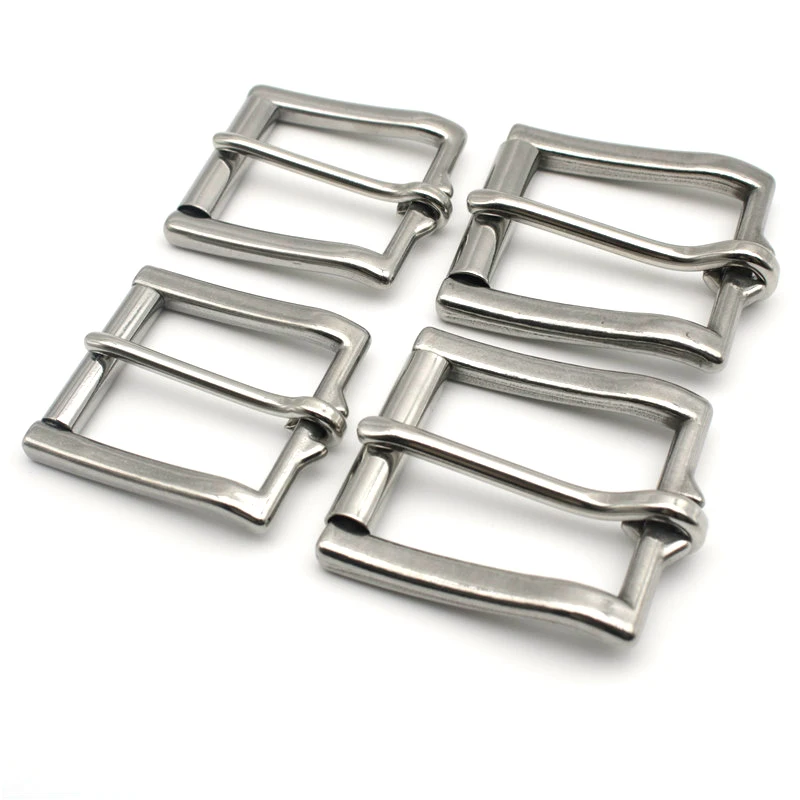 Heel Bar Strap Roller Buckle In Nickel - Foto 3